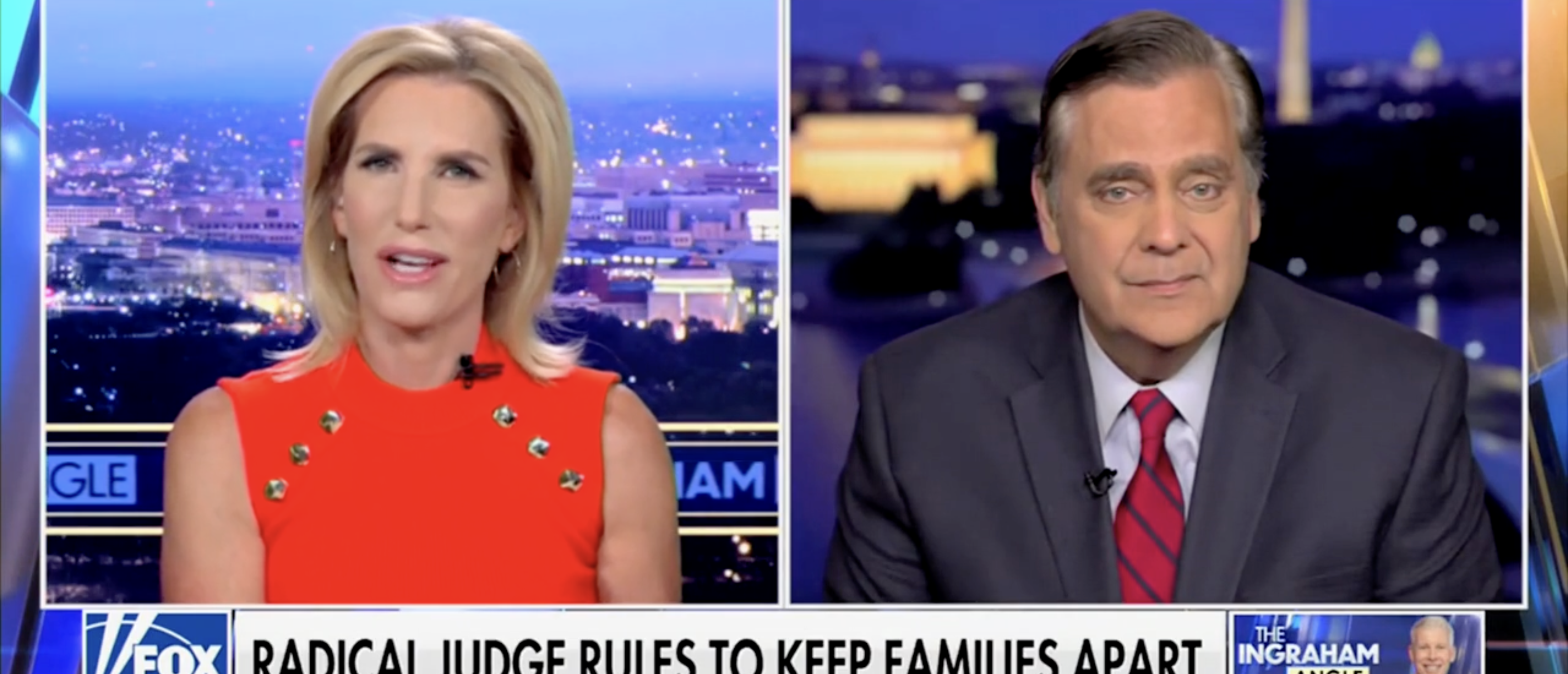 Jonathan Turley on "The Ingraham Angle" discussing injunction [Screenshot/Fox News/"The Ingraham Angle"]